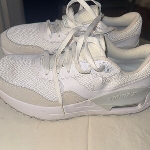 Nike Air Max White and Cream Sneakers